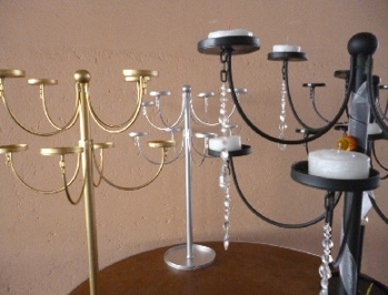 Candelabro en diversos colores